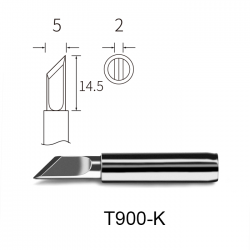 ATTEN T900-K TIP KNIFE 5x2mm