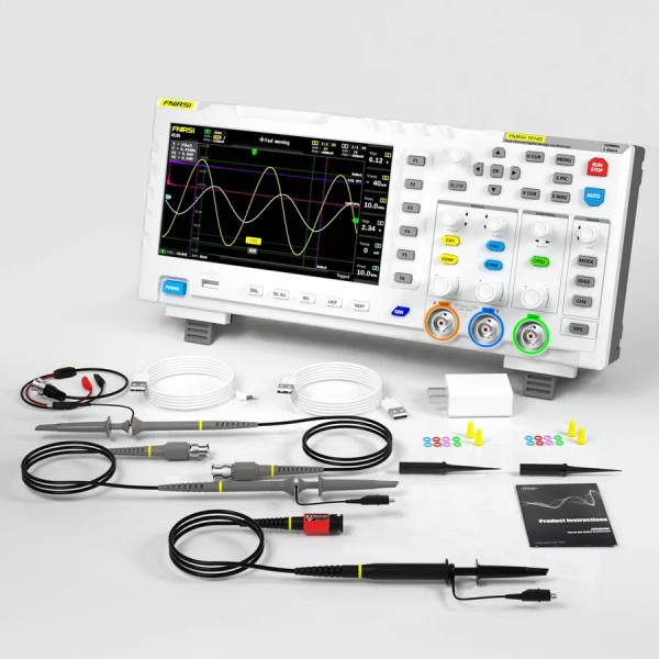 FNIRSI® 1014D PLUS 2-IN-1 Dual Channel 100MHz 1GS/s Digital Oscilloscope Signal Generator