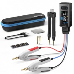 FNIRSI® LCR-ST2 PLUS 100K LCR ESR Meter 2-in-1 Digital Tweezers Bridge