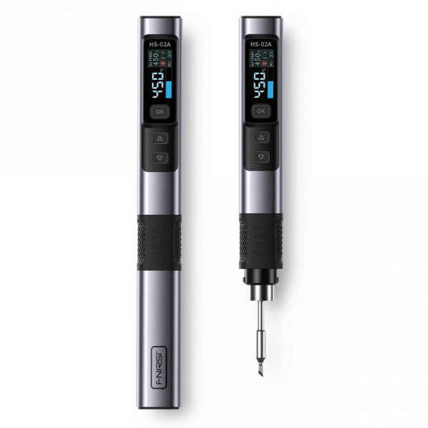 Fnirsi HS-02A MAX Portable Soldering Iron with 6 tips and 100W USB adaptor