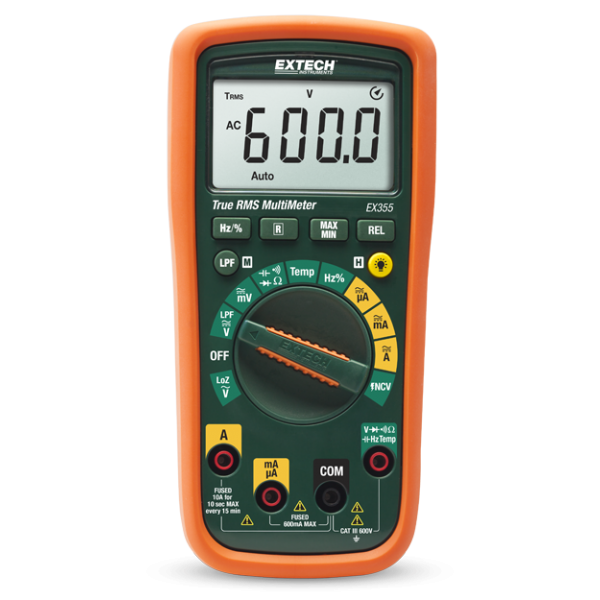 EXTECH EX355 ΕΠΑΓΓΕΛΑΜΤΙΚΟ ΠΟΛΥΜΕΤΡΟ 600V + NCV